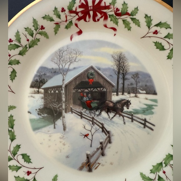 Lenox Annual Holiday Collector Plate 2007 - Picture 3 of 5